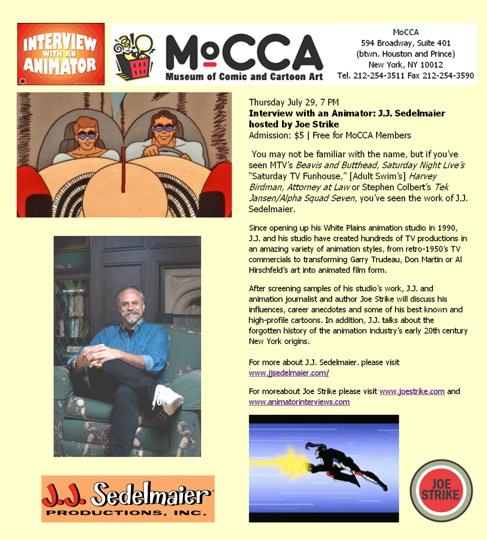 Sedelmaier at MoCCA information